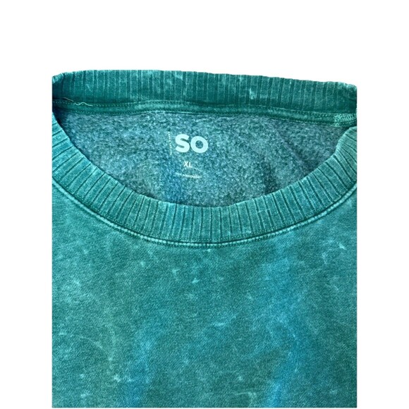 SO Juniors Oversized Weekend Tunic XL Green Long Sleeve Pullover Lightweight NWT - Picture 9 of 11